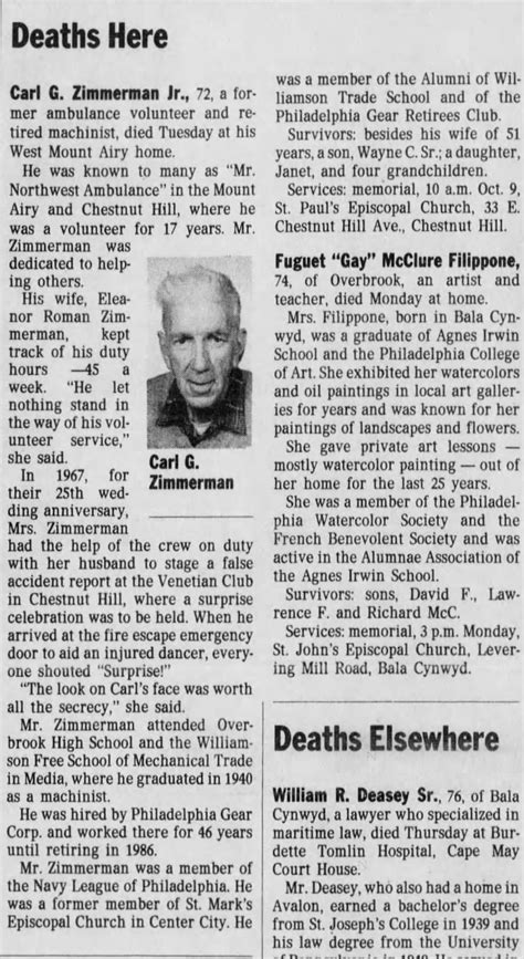 philadelphia inquirer obituaries past 30 days.